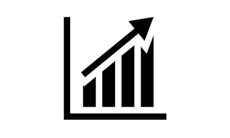 Icon mit aufsteigendem Pfeil – Darstellung messbarer Ergebnisse französischer Inhalte anhand Ihrer eigenen Statistiken.